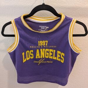 Purple Los Angeles Crop Top Jersey